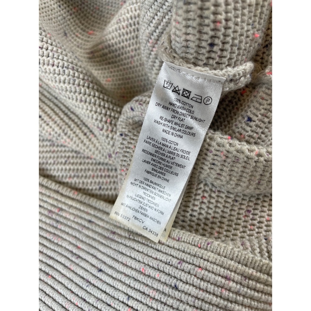 French Connection Cream Ribbed Knit Sweater - Picture 8 of 12